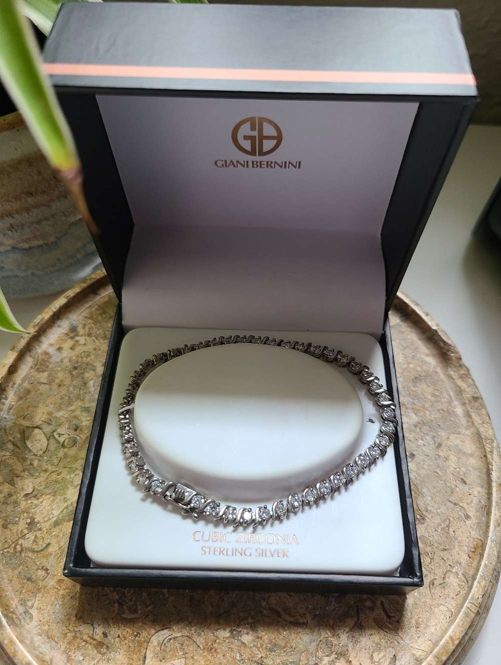 NEW Giani bernini Sterling Silver 925 Cubic Zirconia Tennis Bracelet